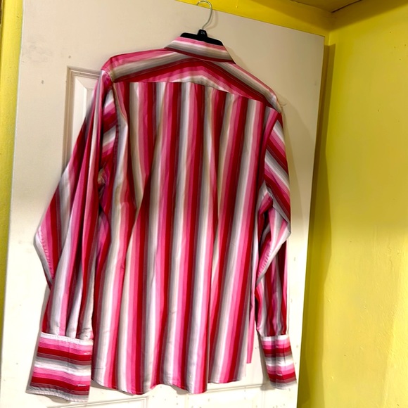 Express Men’s Dress Shirt Button Down w/ French Cuffs Size XL - Picture 2 of 3